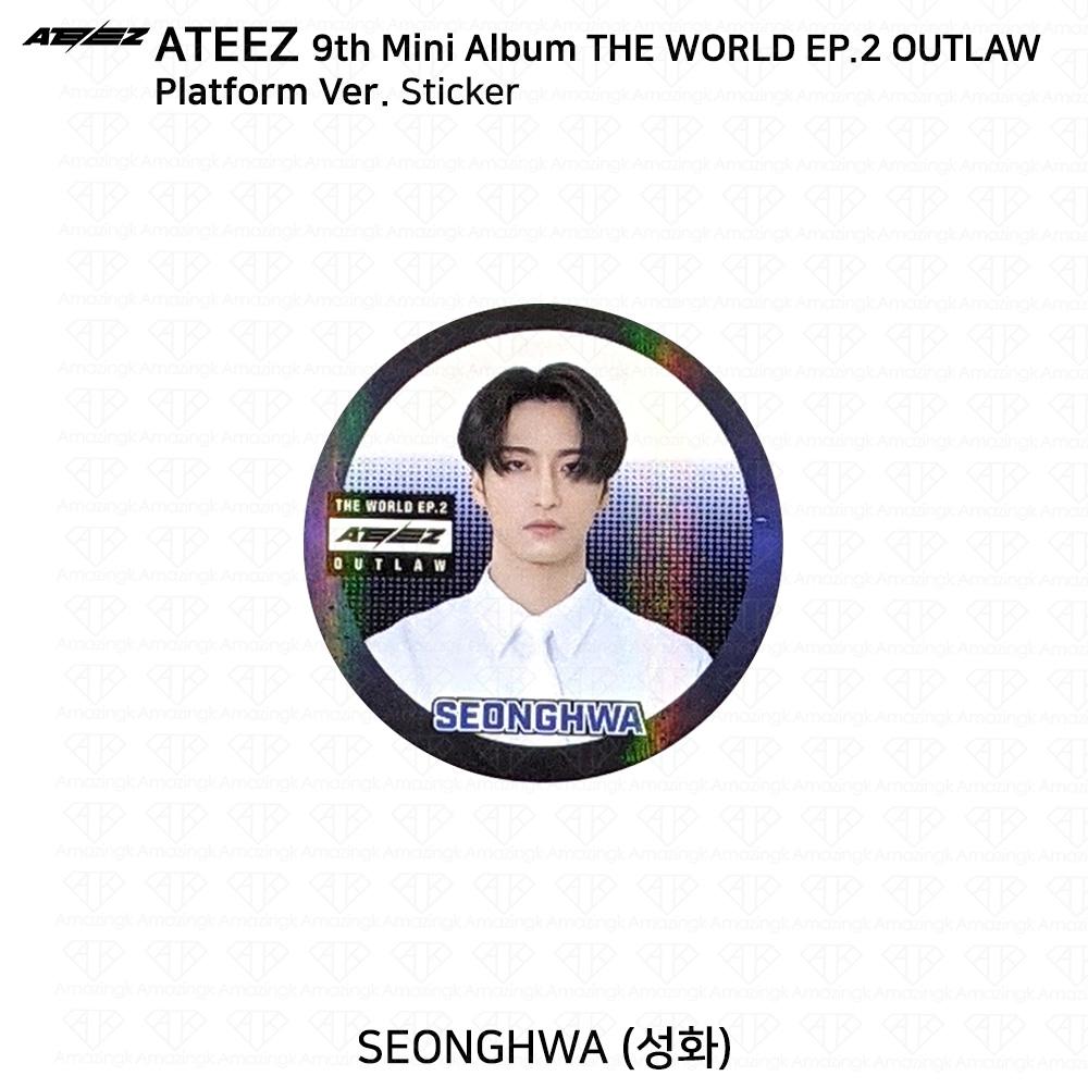 ATEEZ 9-й мини-альбом THE WORLD EP.2 OUTLAW Platform Ver QR Фотокарточка Изображение карты