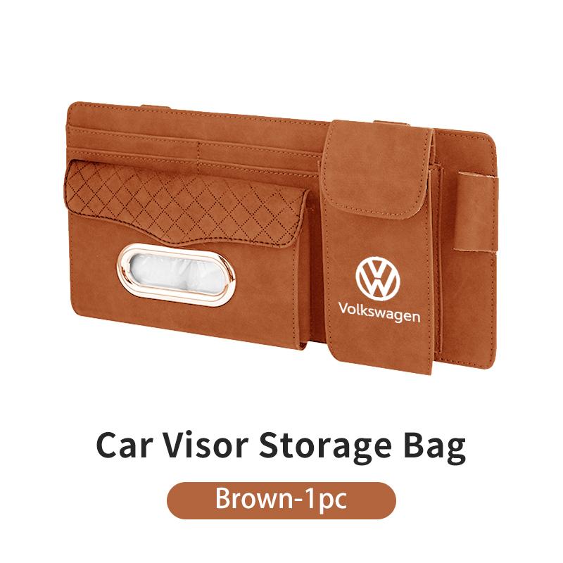 Car Accessories Sunvisor Tissue Box Paper Towel Storage Holder For Volkswagen VW Polo Jetta Sagitar Magotan Passat B5 B6 B7 CC zg8