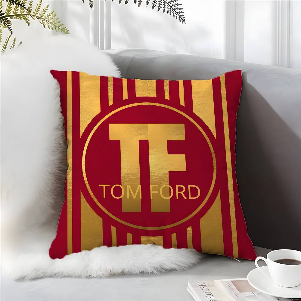 Популярная наволочка для подушки T-Tom F-Ford, предметы роскоши, комфорт, диван-кровать, шелковистая, элегантная, невидимая молния, на заказ, декоративная наволочка