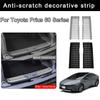 Car Rear Bumper Foot Plate Trunk Door Sill Guard Pedals Cover Protector Car Accessories For Toyota Prius 60 Series 2025 202 J8V9