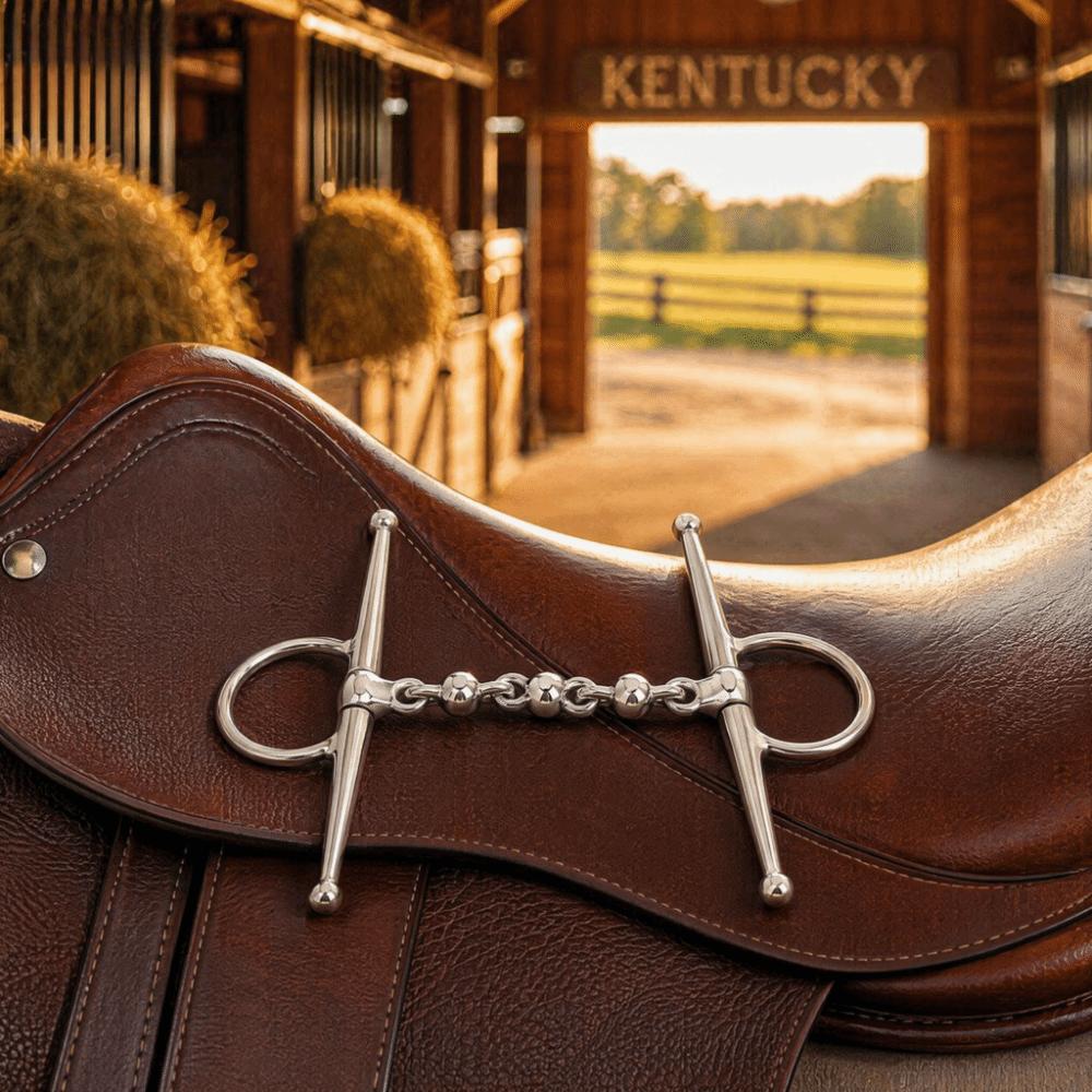 Ball Chain Design Horse Mouth Bit 135mm Length Horse Riding Bit Horse Riding Equipment Riding Use