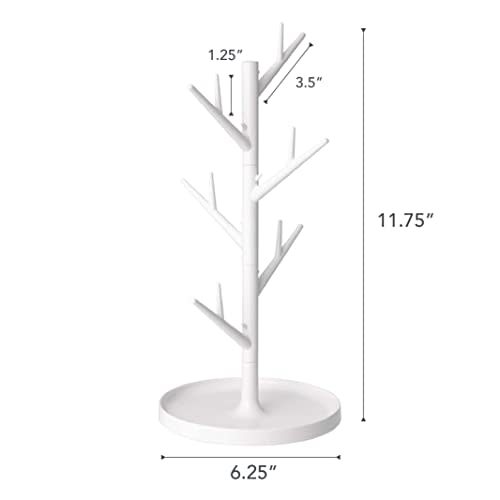 Yamazaki Glass Stand Branch White 7988