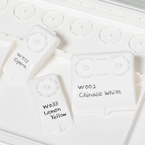 Holbein Watercolor Palette RP-24 with Removable Compartments, 24 Compartments (26 Small Petri Dishes, 4 Large) 210191