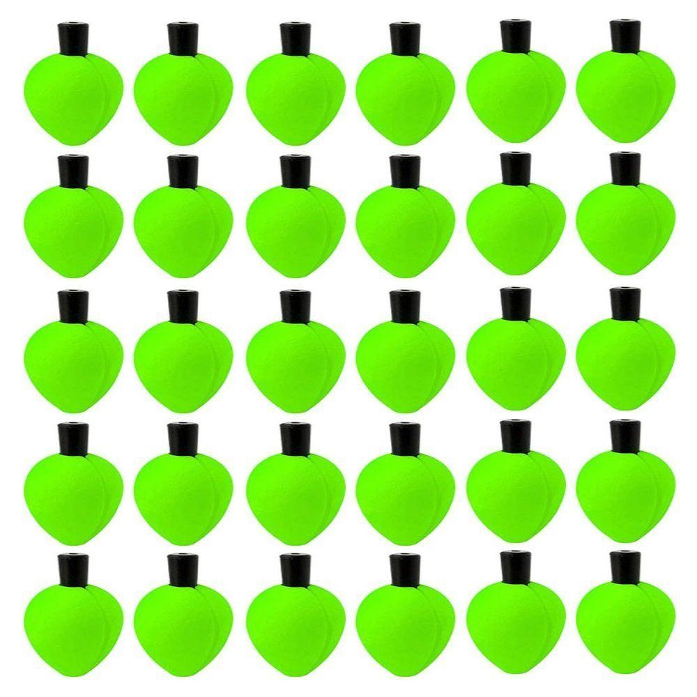 30pcs Positioning Float Foam Peg Floats Foam Fishing Trout Floats Slip Bobber Rocky Fishing