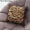 Vintage Luxury Lotus Square Pillow Covers Pattern Cushion Cover Suitable for Sofa Bedroom Car Pillow Cover