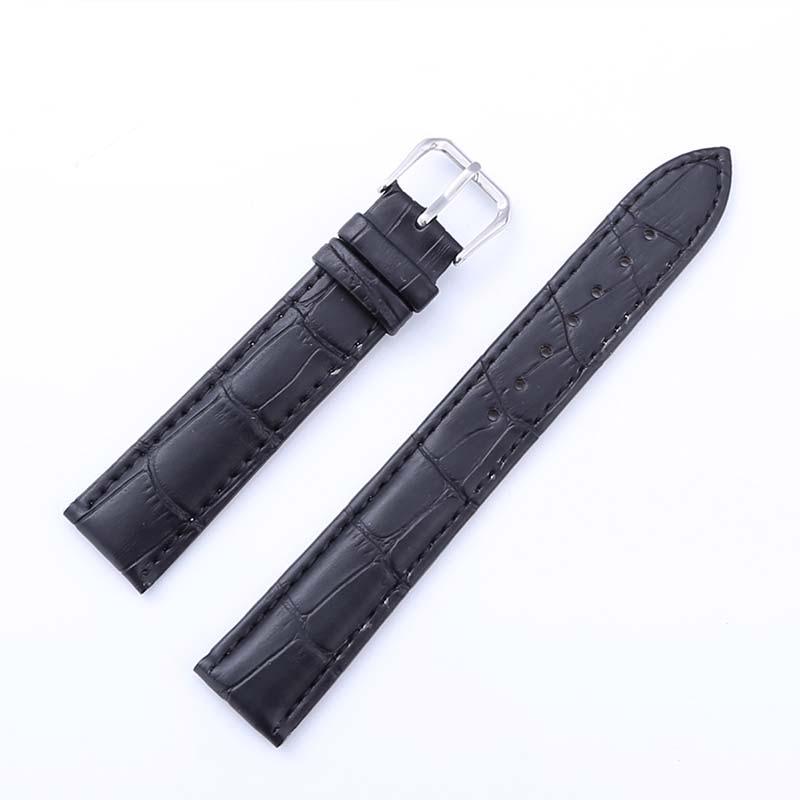 Новый 12-24MM Высокое качество Натуральная кожа 1PC ремешок для часов Женщины Мужчины Аксессуары Часы Браслет Ювелирные изделия