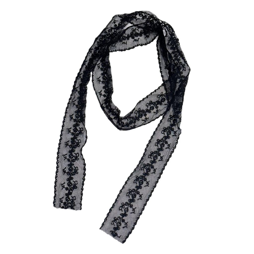 Винтажное кружево, повязка на голову, шейный ободок, аксессуары для шеи, галстук-бабочка, шарф