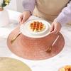Reusable PVC Placemat Heat Mat Wear-Resistant Stain-Proof Resistant Dining Table Placemat for Home