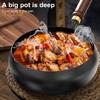 Traditional Cast Iron Wok Pan with Lid And Spatula 24cm Pure Iron Cookware with Physical Non-Stick Technology Coating-Free Chinese Skillet for