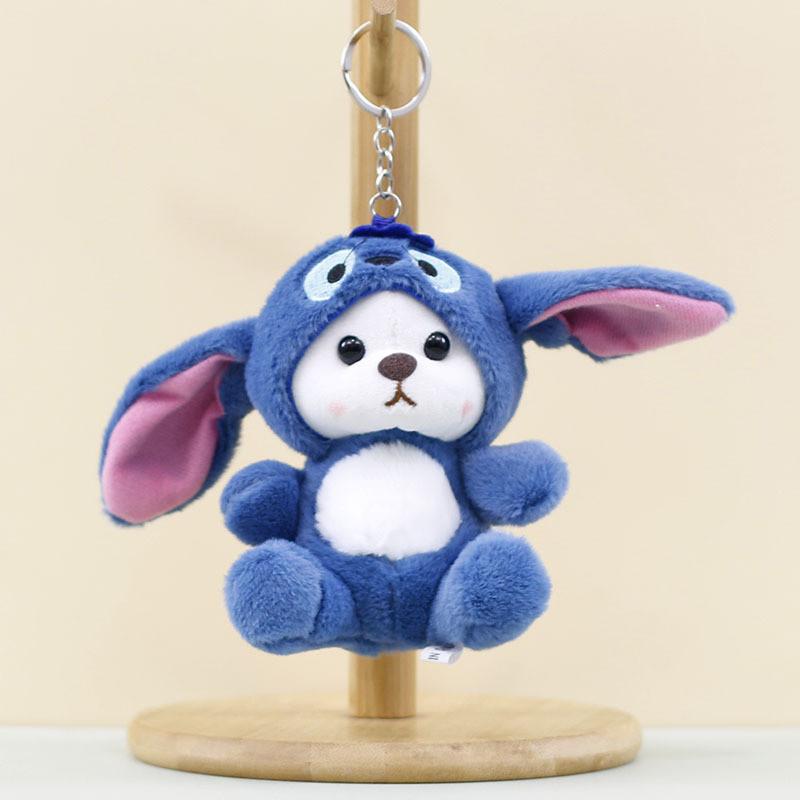 Очаровательный розовый мишка брелок плюшевая игрушка мягкий и приятный на ощупь 13 см чучело животного