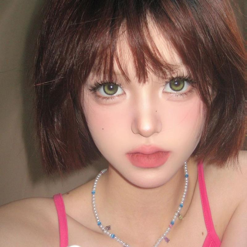 Цветные контактные линзы MillCreek Night Magics Series Green and Blue Eyes 14.2 мм, мягкие линзы для ежегодного использования