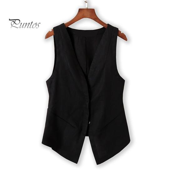 Женский жилет без рукавов, однобортный, короткий, в западном стиле, винтажный кардиган, чистый цвет, глубокий V-образный вырез, повседневная повседневная одежда, женский жилет