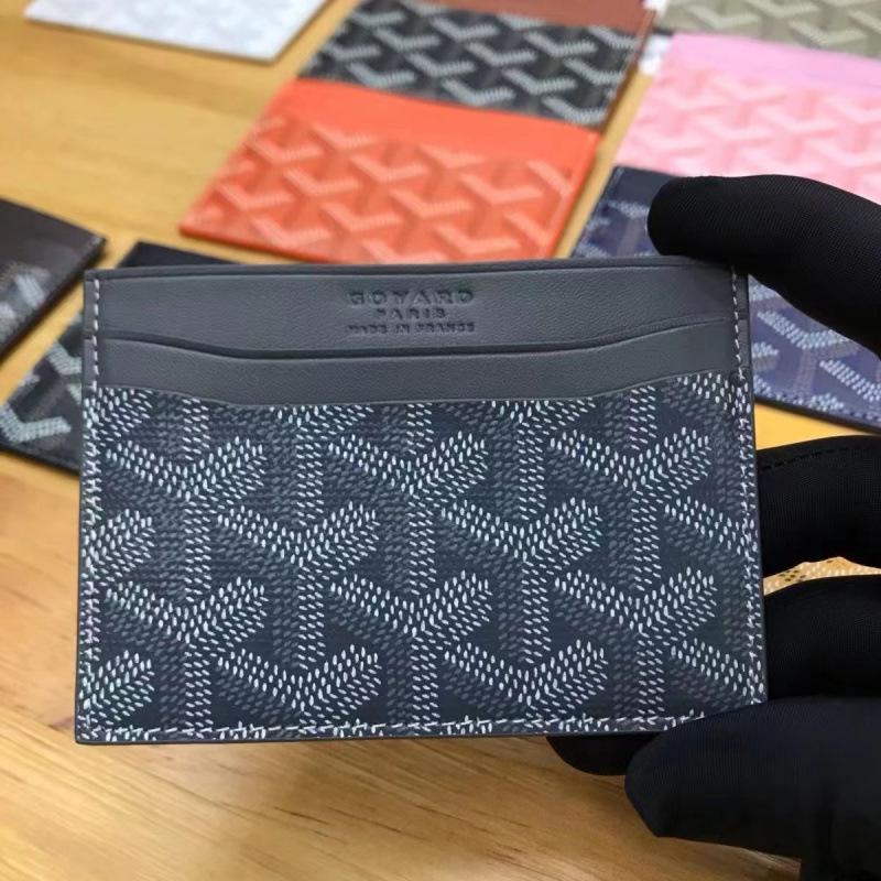 2025 Зубчатый Goyard Унисекс Картхолдер и кошелек - Модный двухслойный дизайн из коровьей кожи