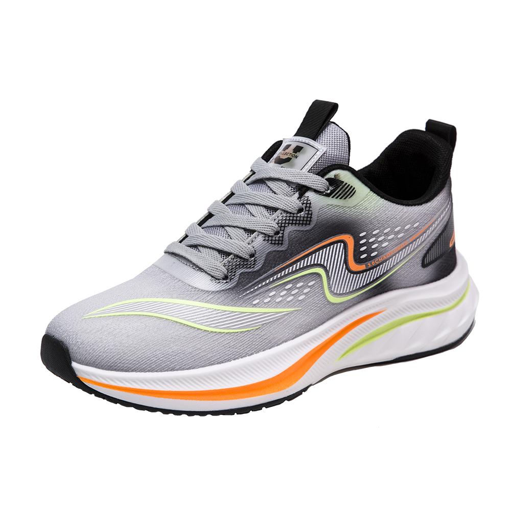 Новейший дизайн, шнуровка, дышащая губчатая стелька, сетчатый верх, модная спортивная обувь, мужские новые высококачественные кроссовки для бега