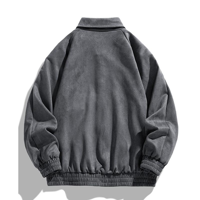 Listing Oversized Aviator Jacket Fashion Casual Suede Flip Lining Slim Quality Men's Spring And Fall Loose Work Coat