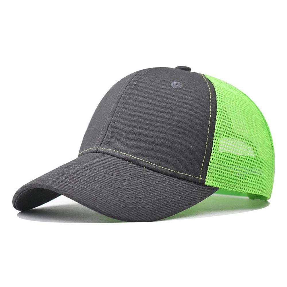 Хип-хопБейсбольная кепка для мужчин и женщин сетчатая кепка с неглубоким изогнутым карнизом, летняя шляпа унисекс, дышащая шляпа, теневая кепка, встроенная кепка