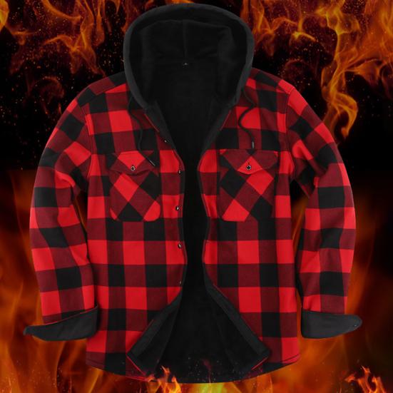 Мужская осенне-зимняя рубашка с капюшоном на шнурке, соответствующий цвету, однобортный принт с длинными рукавами и пуговицами, мягкий теплый толстый кардиган, пальто