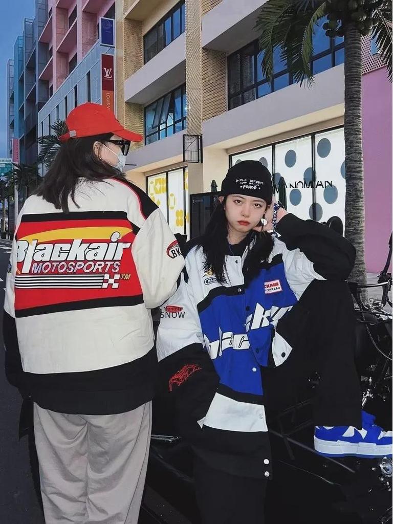 Unisex American Retro Racing Jackets - Trendy Spring/Autumn Streetwear for Men and Women