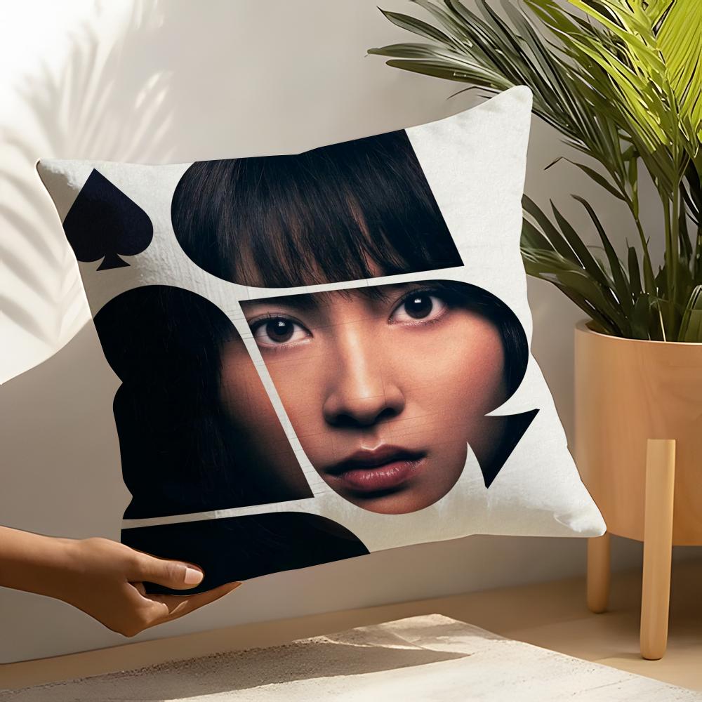 Alice In Borderland Movie Pillow Case Linen Cushion Covers For Decorative Sofa Home Pillows Case Car Chair Pillows Cases