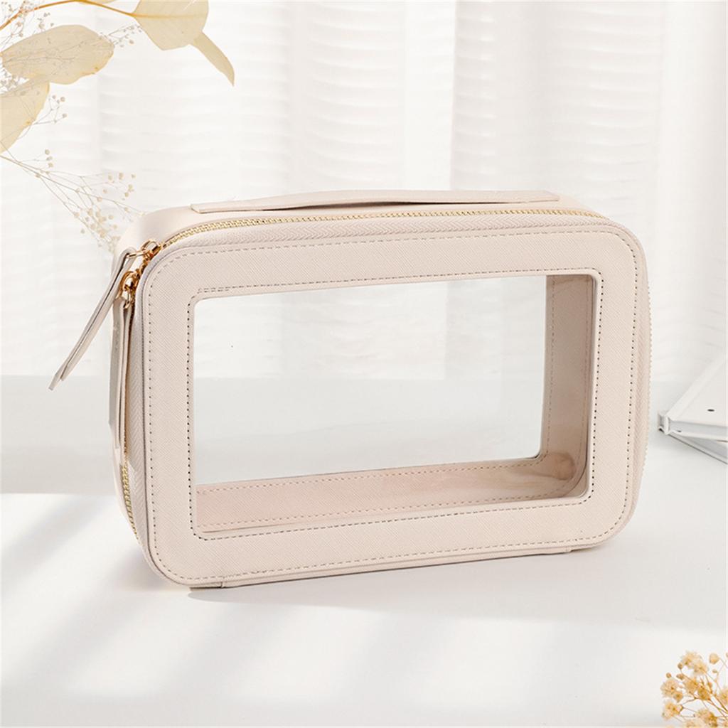 ПВХ косметичка прозрачная большой вместимости сумка для ванной водонепроницаемая портативная сумка для стирки женская портативная дорожная сумка для хранения косметичка