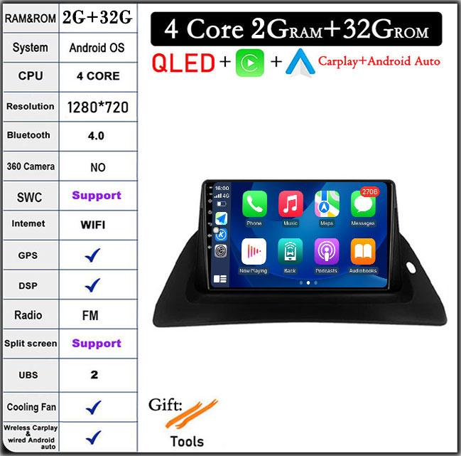 Для Renault Kangoo 2009 2012 2015 2016 2017 2018 Автомобильный Радио Мультимедиа Видео Плеер Навигация Android Auto