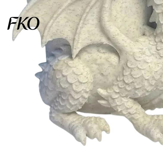Stationery Storage Container 3D Printed Dragon Desk Planter, Creative Flower Pot with Storage, Artistic Three-dimensional Sculpture Figurine Decor for