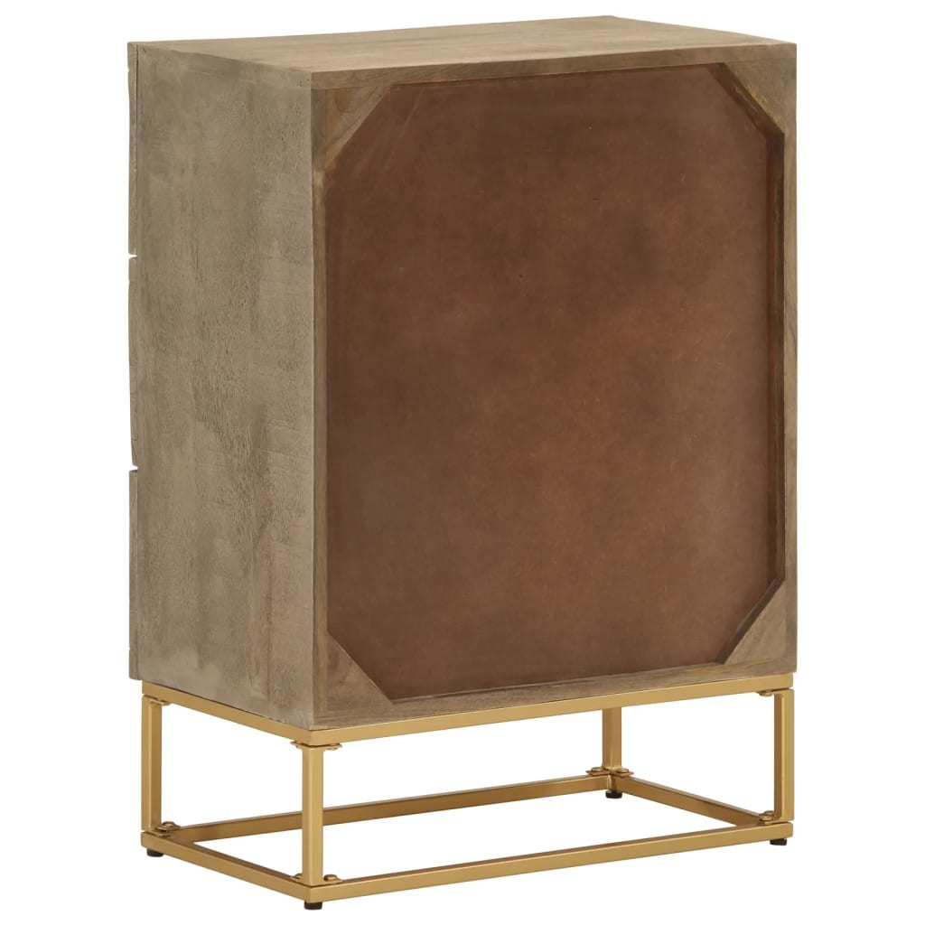 Dresser 55 x 30 x 76 cm Solid Mango Wood and Iron
