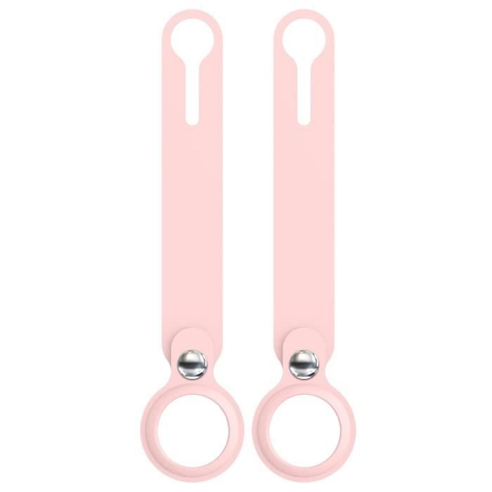 Coque - Phonillico - AirTag 2021 - Silicone Souple - Lot de 2 - Boucle Amovible