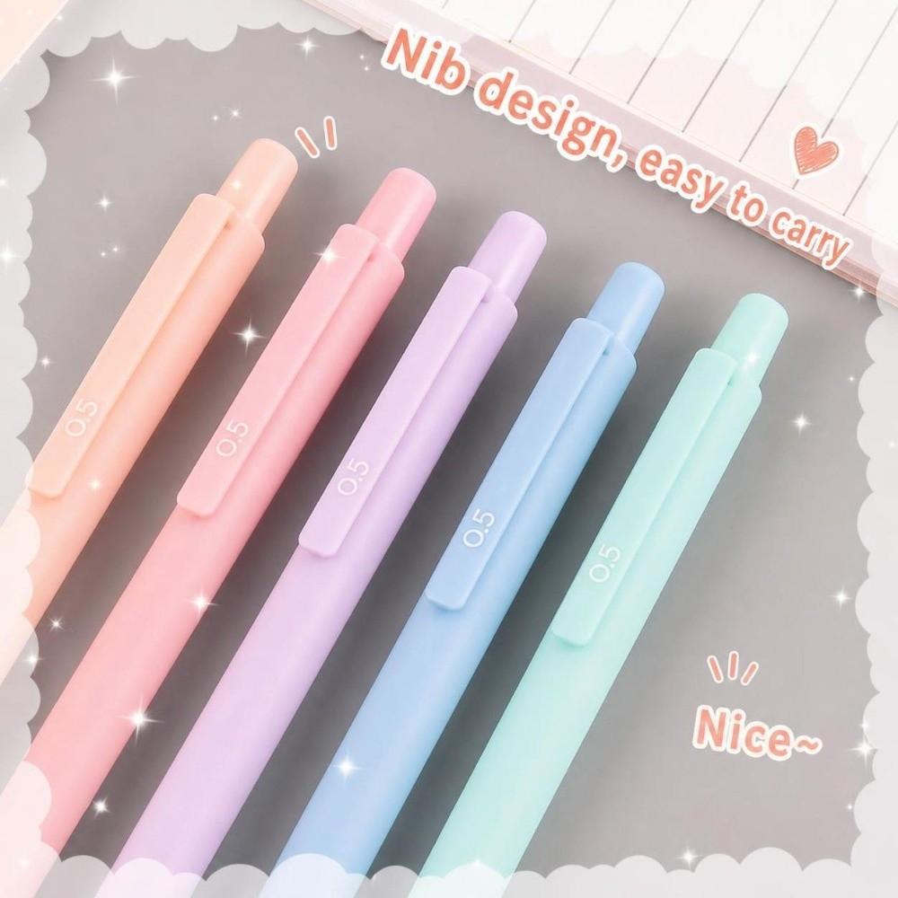 6/12pcs Morandi Mechanical Pencils Triangular Barrel Student Writing Pencil Writing Sketching