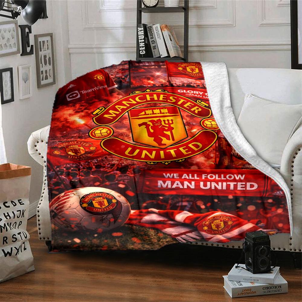 Manchester Blanket Soft Cozy Great for Chair Bedding Bed All-Season Use Digital Print Unique Gift for Family and Friends Camping