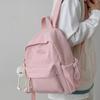 School Bag High Value Mori Solid Color Versatile Small School Bag Korean Version Ins Wind Sweet Soft Girl Traveling Shopping Mini Backpack