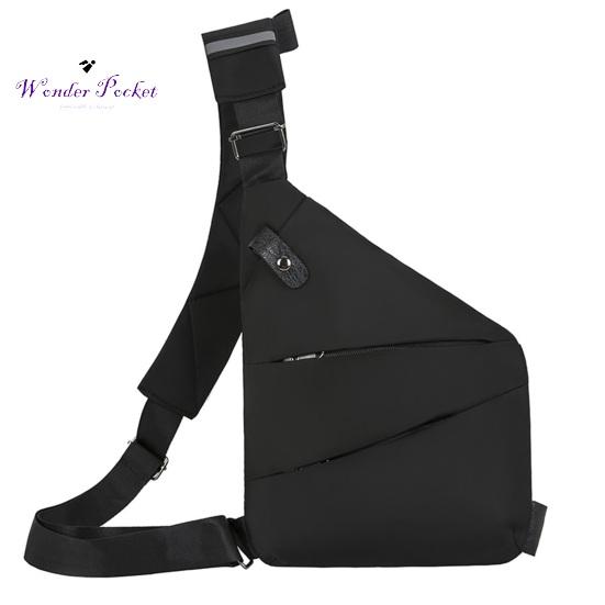 Нагрудная сумка Спортивная вместимость Легкая сумка Водонепроницаемая большая сумка с несколькими карманами Широкий регулируемый ремень Противоугонная поясная сумка