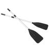 1 Pair Set 132cm Detachable Boat Oars Thickened Floating Aluminum Alloy Kayak Paddles for Rowing Boats Raft