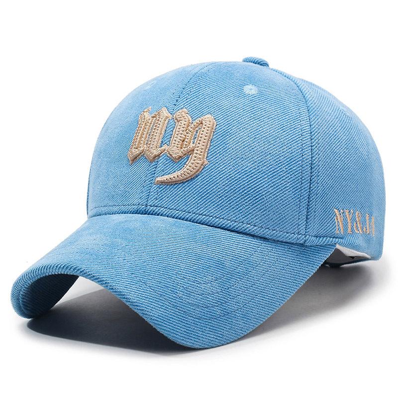 Embroidered Letter Cap Women's Spring Autumn Sunshade Baseball Cap Men's Outdoor Cap