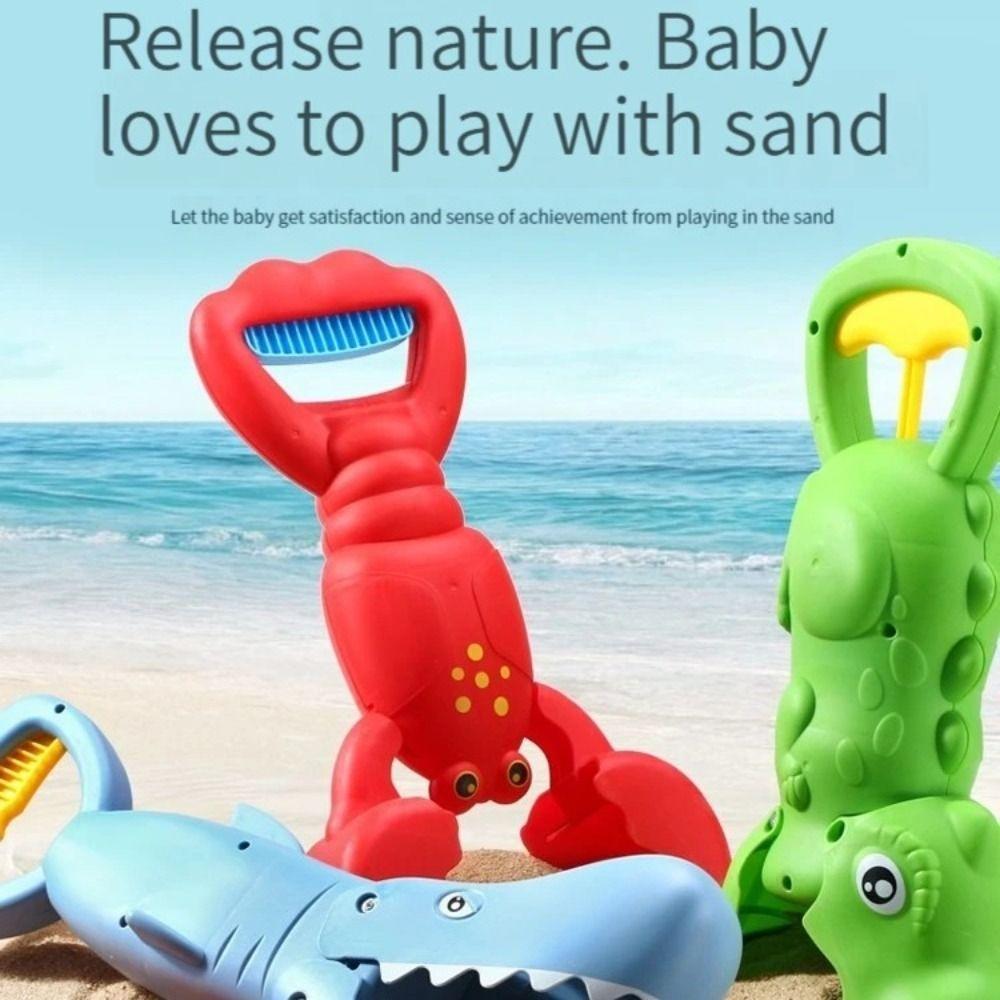 Cartoon Shark Crocodile Toy Clip Educational Animal Beach Play Toys Sand Grabber Toys Beach