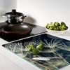 Durable and Stylish Glass Kitchen Board with Dandelion Pattern 60x52 cm