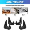 4Pcs Car Mud Flaps with Screws Universal Fit PVC Auto SUV RV Truck Front