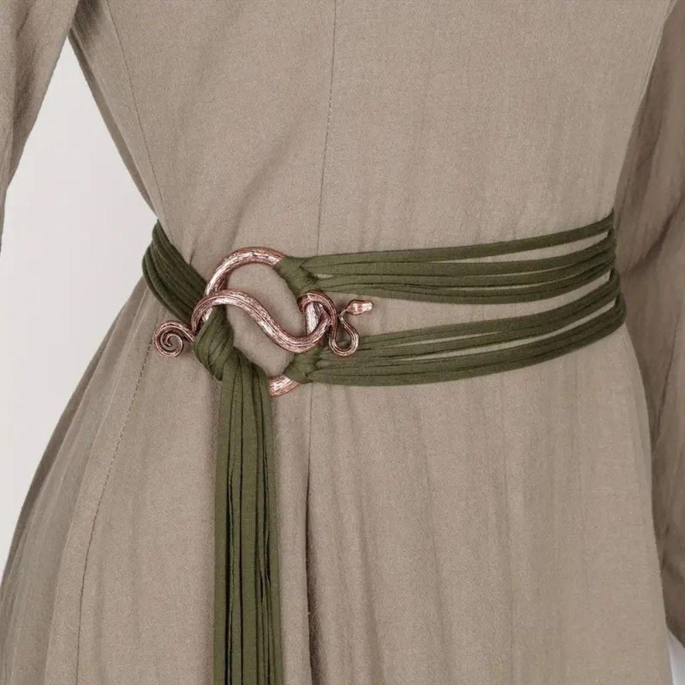 PU Leather, Metal Rope Ring Knotted Belt Decoration Viking Crossbody Chain  Witch Outfit