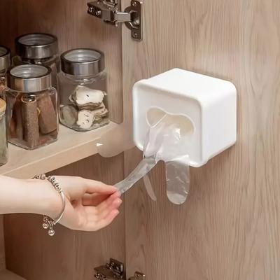 1/2 шт настенный ящик для хранения одноразовых перчаток квадратный контейнер для хранения мусорных мешков для пластиковой обертки маска кухонный органайзер