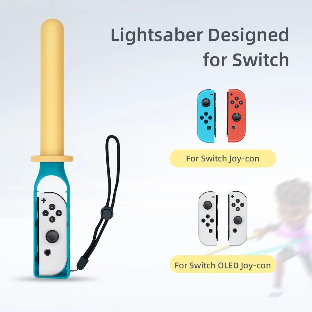 2 шт. Бейсбольная бита для контроллера Nintendo Switch Joy-Con, Аксессуары для контроллера для бейсбольной игры, Совместимые с Nintendo Switch OLED/ Nintendo Switch