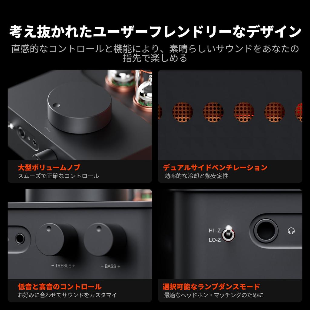Ламповый усилитель для наушников Fosi Audio GR70 с 2 x 6AC7 и 2 x 5654W, мини-HiFi предусилитель для дома и поддерживающий