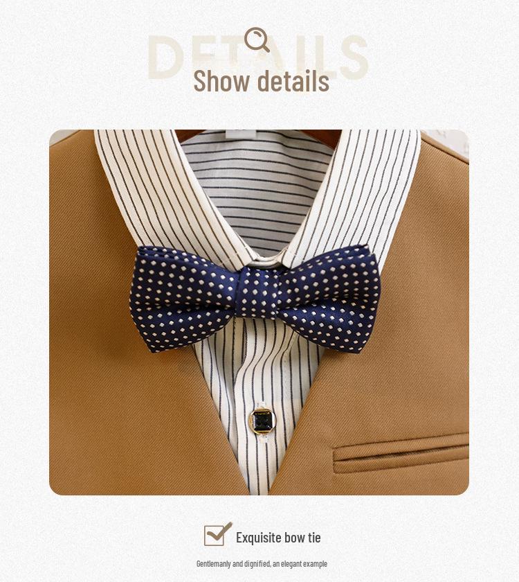 Детский жилетный костюм в корейском стиле для свадеб и первых дней рождения - Весенне-осенний наряд для мальчиков и девочек