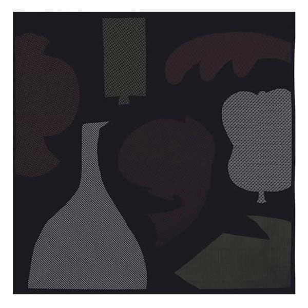 Department Store Wrapping Kimono Seven Lucky 145 x 145 Cotton Cloth, Wrapping, Gods, cm, 100% (Charcoal)