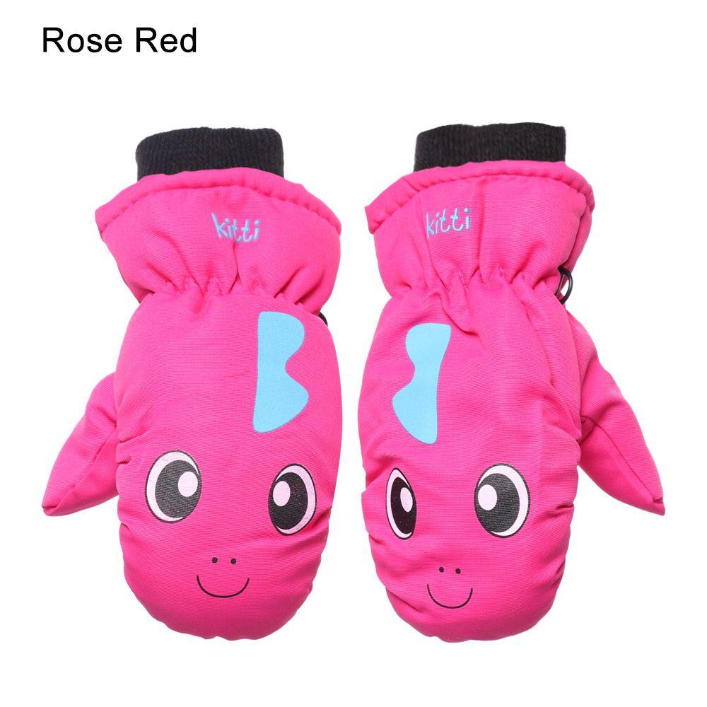 Детские Утепленные Теплые Уличные Перчатки для Катания на Лыжах для Детей Варежки с Длинными Рукавами Снег Сноуборд