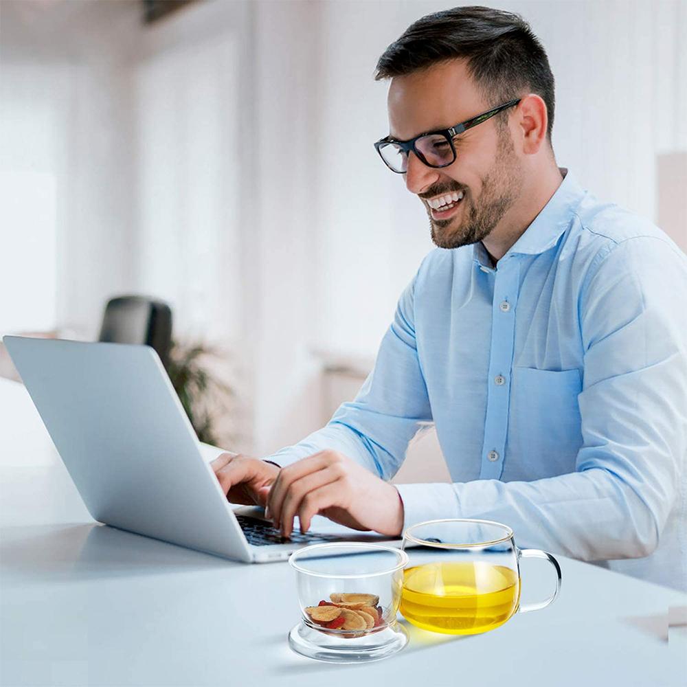 350 мл чашка для чая прозрачное стекло с крышкой фильтр бокал для коктейля виски ледяная кофейная кружка кружка для вина пивной бокал для напитков вода посуда