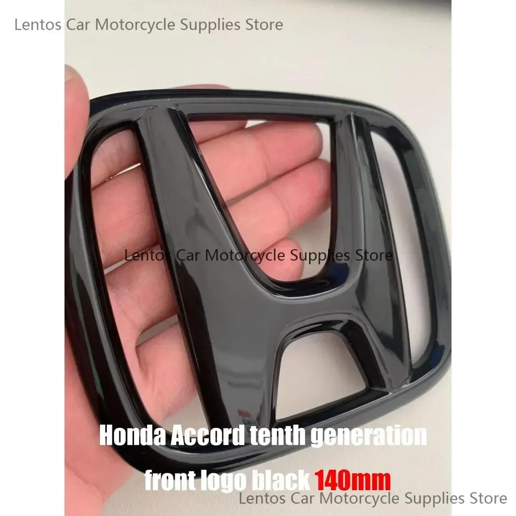 AQF1 Car Modification Suitable for Honda 10th Accord/Civic Black Red Front Logo Covered Rear Logo Steering Wheel Modification Decor