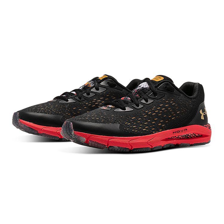 Under Armour HOVR Sonic 3 GS Китайские новогодние детские кроссовки Black Versa-Red Metallic-Gold-Luster 3023930-001