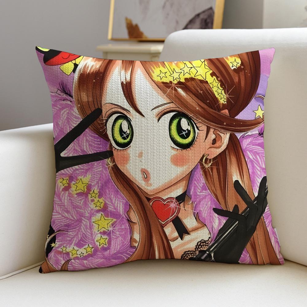 Magical SSugar Sugar RuneS Cushion Cover Breathable and skinfriendly linen pillowcase square removable and washable cushion