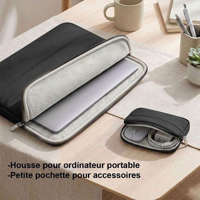 Housse pour Ordinateur Portable 14" - Compatible avec MacBook Air Acer Lenovo Dell Asus - Noir