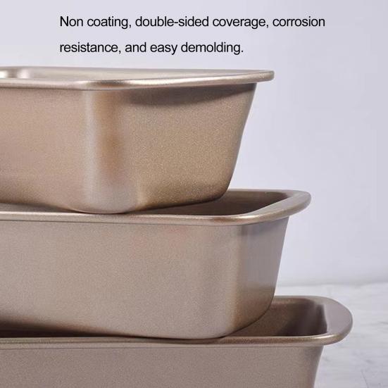Cake Mold Non-stick Toast Box High Temperature Resistant Carbon Steel Baking Mold for Home Kitchen Party